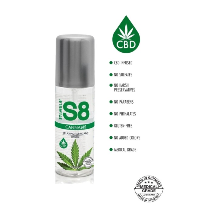 STIMUL8 Lubricant hibrid cu cannabis S8 125 ML D-243740