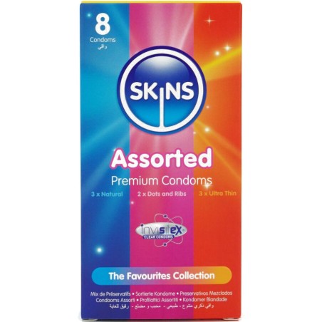 sorterede premium kondomer 8 uds