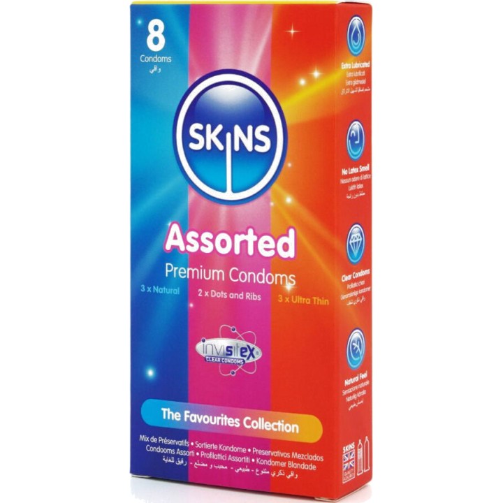 SKINS Premium assorted condoms 8 UDS D-244393