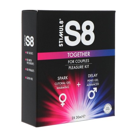 σετ μασάζ για ζευγάρια s8 together 2x30ml