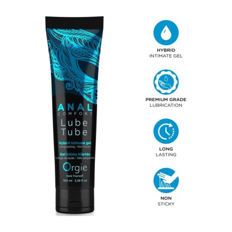 hybridin intimigel analipullonkulutukselle lube tube 100 ml