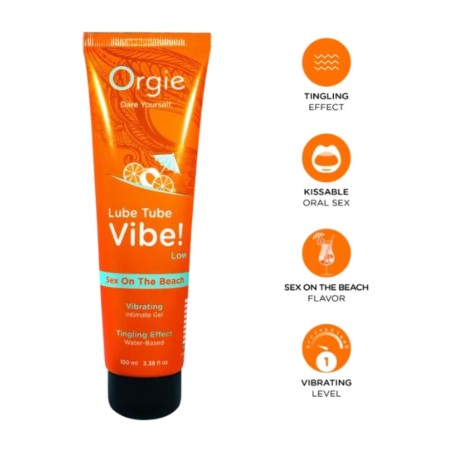 gel íntimo besable con efecto hormigueo lube tube vibe 100 ml