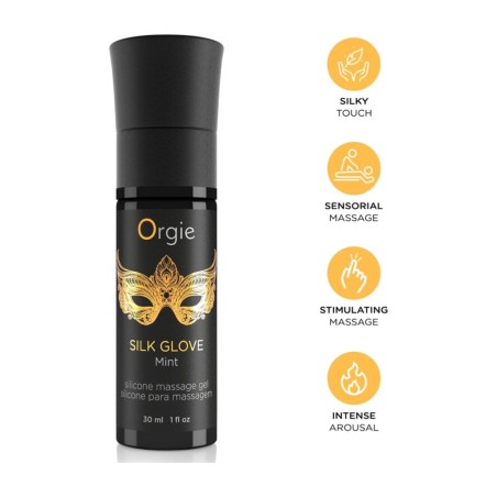 sensoriel maskekit med mentehed for par silk glove 30 ml