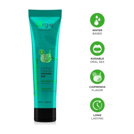 gel íntimo besable con sabor a cóctel lube tube cocktail 100 ml