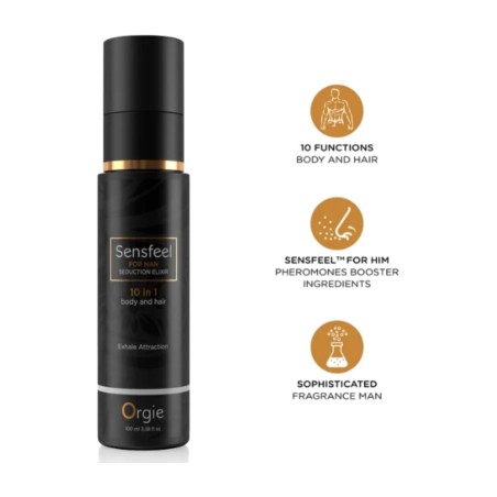 elixir de sedução para homem com 10 benefícios para corpo e cabelo sensfeel-100ml
