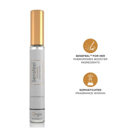 perfum amb potenciator de feromones per dona en format viatge sensfeel-10ml