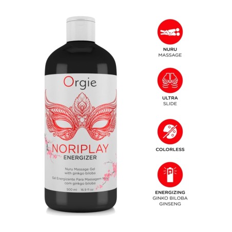 nuru stimulation gel for body massage noriplay-energizer 500 ml