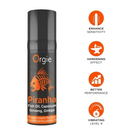 erection enhancer cream for men piranha 15 ml