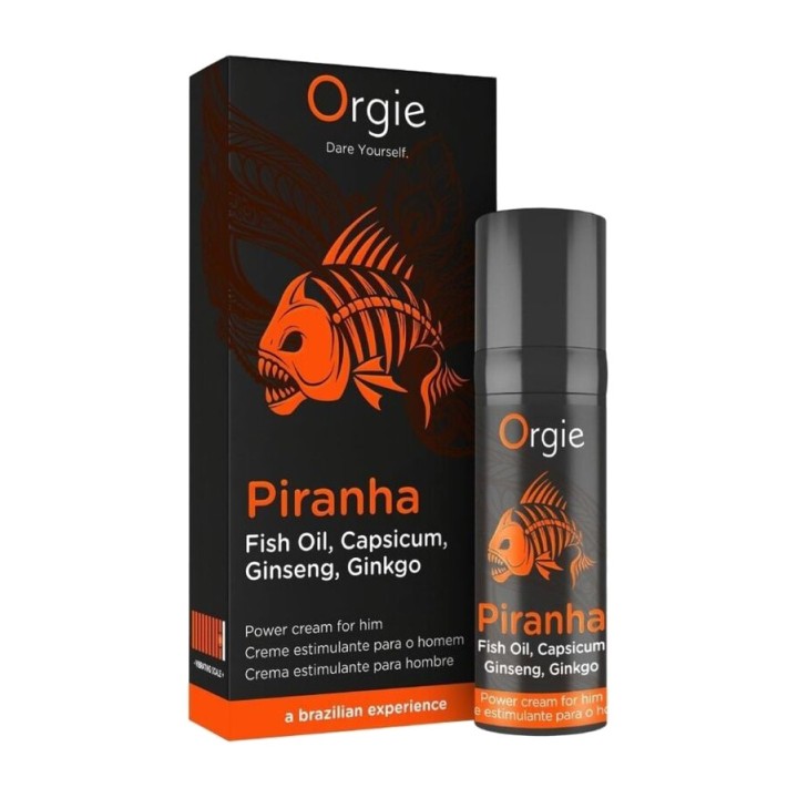 ORGIE Erection enhancer cream for men PIRANHA 15 ML D-246760