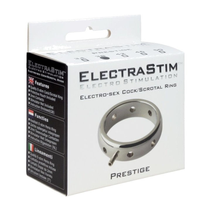 ELECTRASTIM Anello elettromagnetico in metallo per il pene