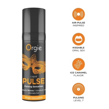 intimate edible gel with pulsating effect pulse 15 ml