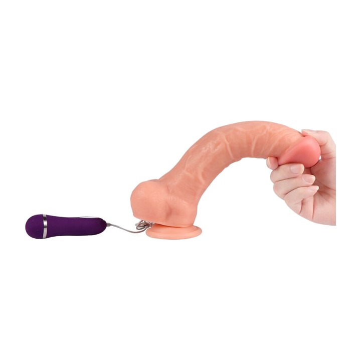 SHEQU Remote-controlled vibrating dildo APOLO 24,5 CM