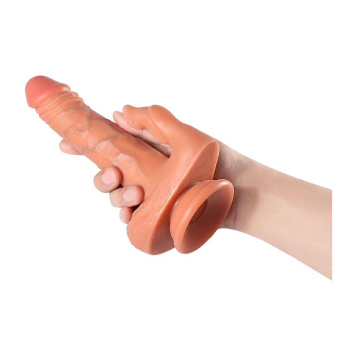 SHEQU Dildo and clitoral stimulator with vibration remote