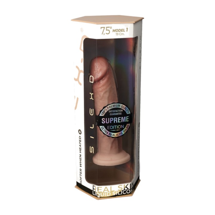 SILEXD Pênis realístico termorreactivo de silicone modelo 2