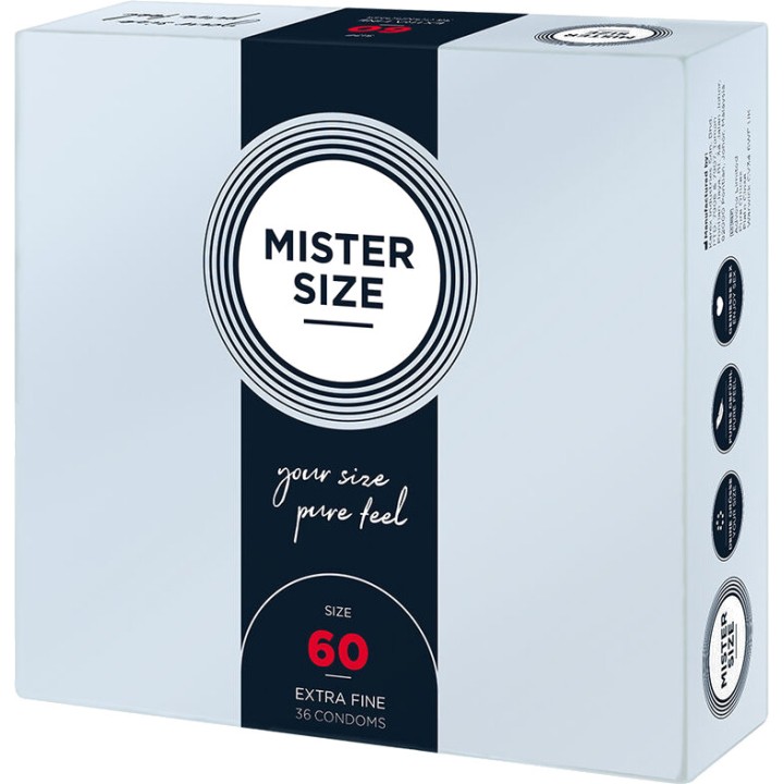MISTER SIZE Maßanfertigte Kondome 60 MM 36 UDS D-242287