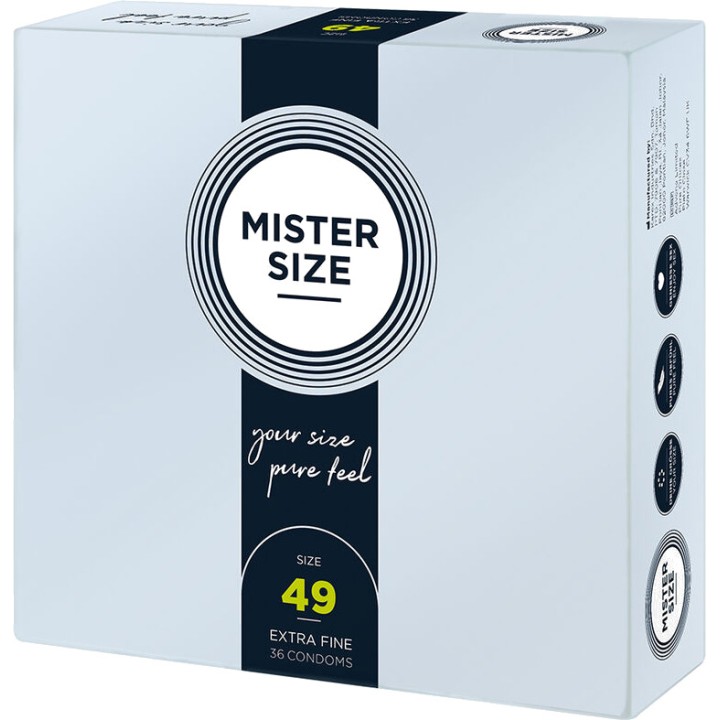MISTER SIZE Tilpassede kondomer 49 MM 36 UDS D-242284