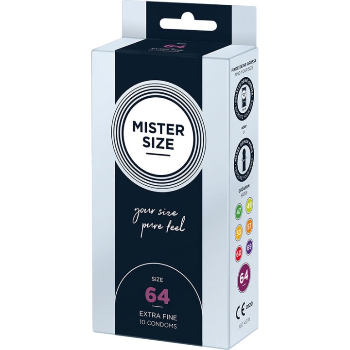 MISTER SIZE Anpassade kondomer 64 MM 10 UDS D-242281