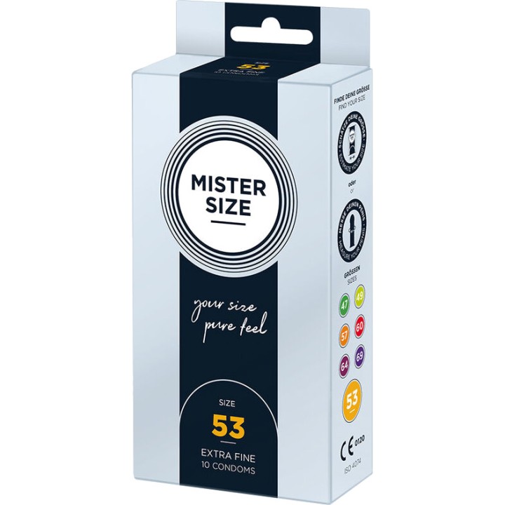 MISTER SIZE Tilpassede kondomer 53 MM 10 UDS D-242278