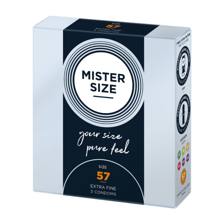 MISTER SIZE Aangepaste condooms 57 MM 3 UDS D-242272