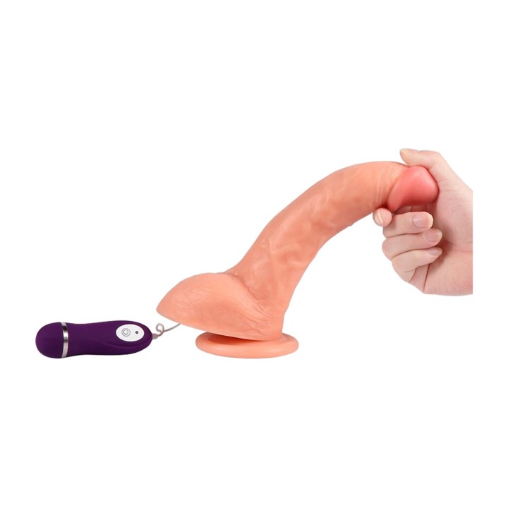 SHEQU Dildo vibrant avec contrôle remote BEAST 24,5 CM