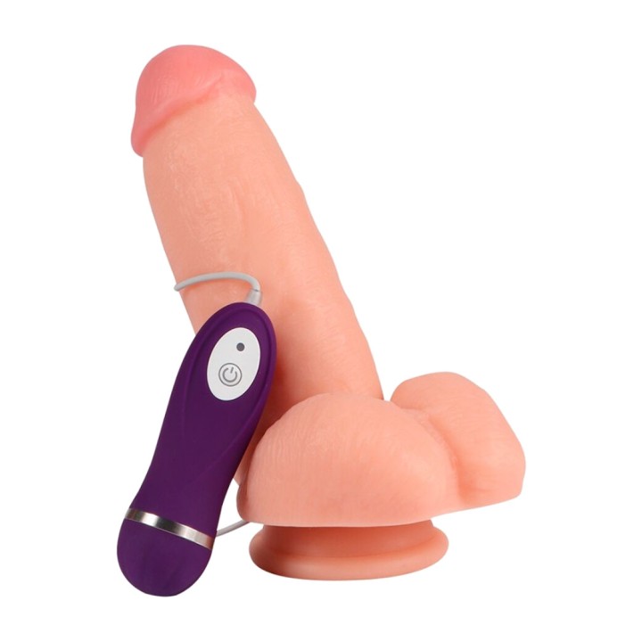 SHEQU Remote-controlled vibrating dildo RED EAGLE 17 CM