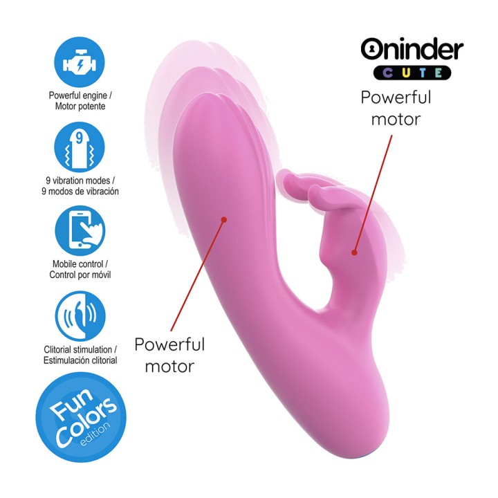 ONINDER G-point och klitorvibratör med app CUTE LOVE BUNNY