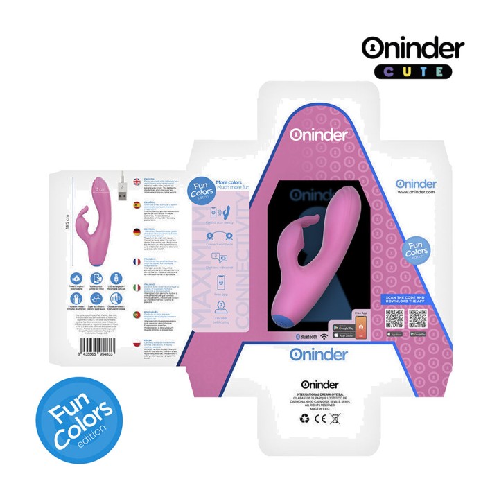 ONINDER Vibrátor na bod G a klitoris s aplikací CUTE LOVE