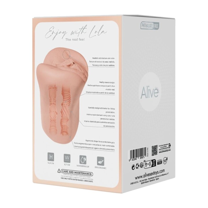 ALIVE Mužský masturbátor s dvojicí hyperrealistických vagín