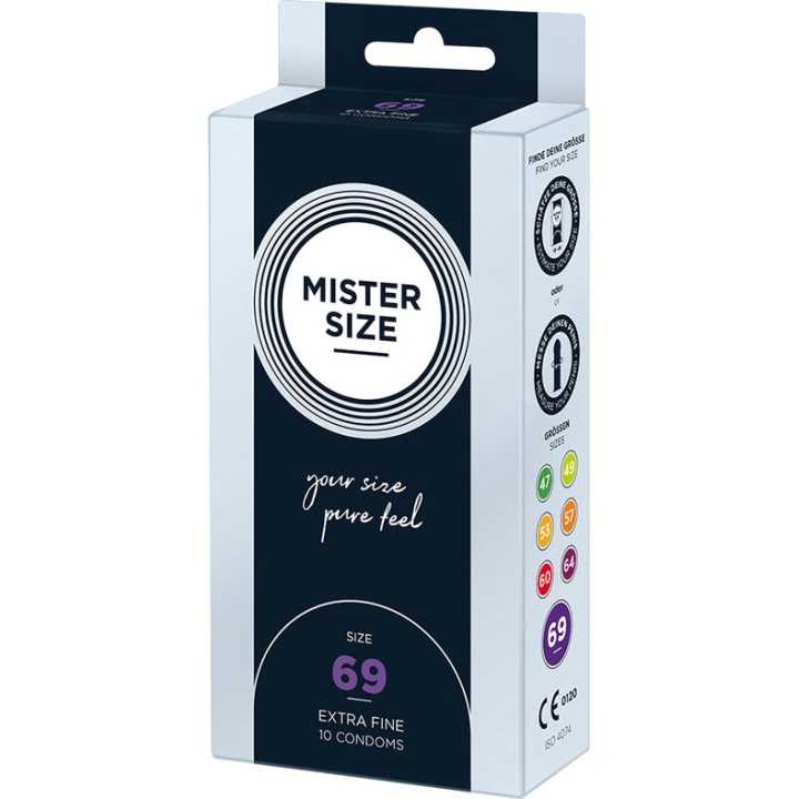 MISTER SIZE Aangepaste condooms 69 MM 10 UDS D-242282