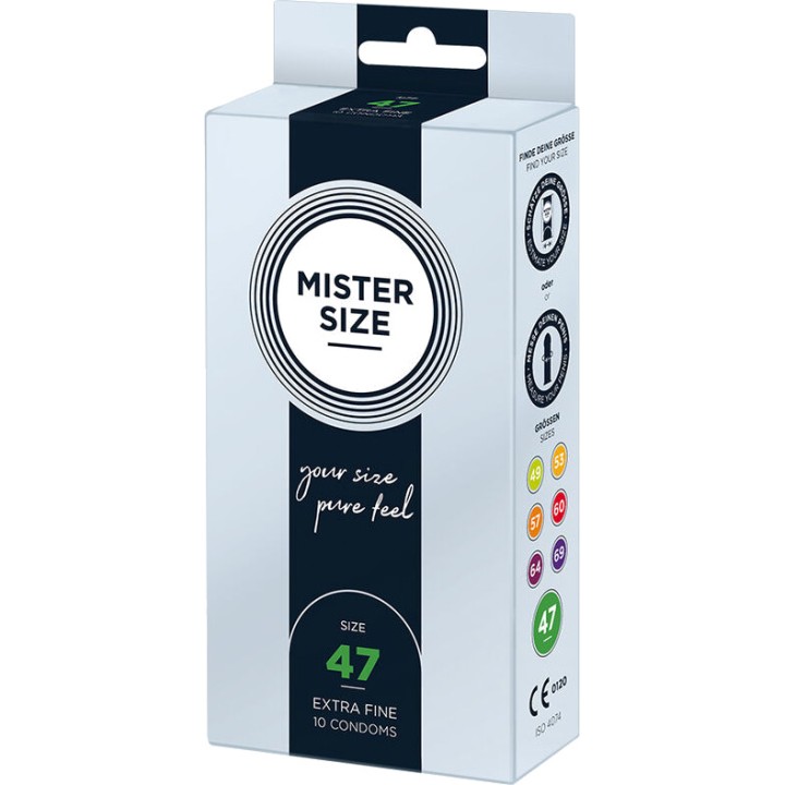 MISTER SIZE Aangepaste condooms 47 MM 10 UDS D-242276