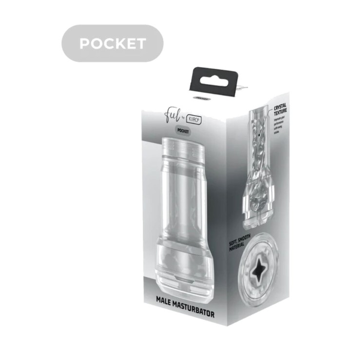 KIIROO Mandeldild for mand, lommeformat FEEL POCKET STROKER