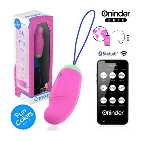 rotating silicone vibrating egg with app cute love pleasure 360