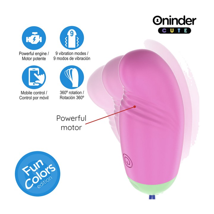 ONINDER Rotating silicone vibrating egg with app CUTE LOVE