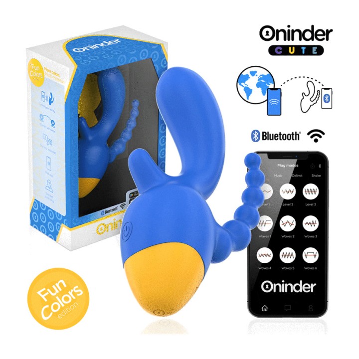 ONINDER Triple-Vibrator mit App CUTE LOVE 3 SOME D-242095