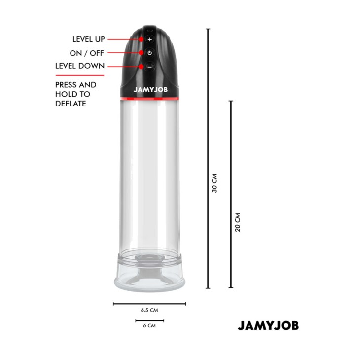 JAMYJOB Bomba automática para pênis com 3 níveis de sucção