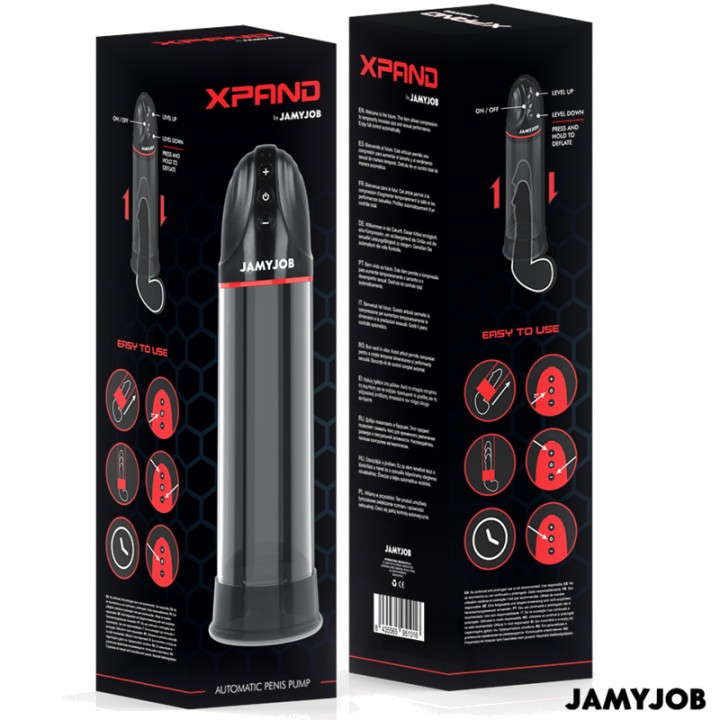 JAMYJOB Automatic penis pump with 3 suction levels XPAND