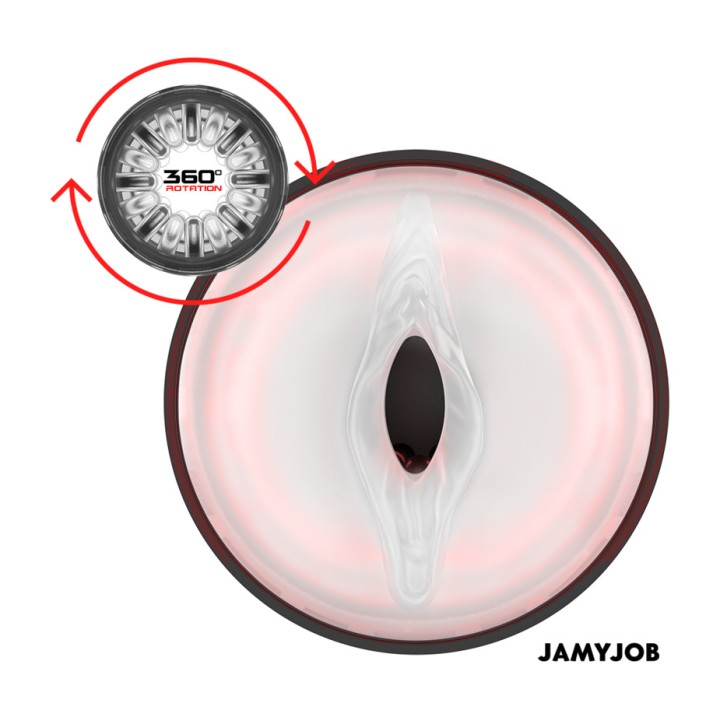 JAMYJOB Vibrador vaginal automático com 10 modos de rotação