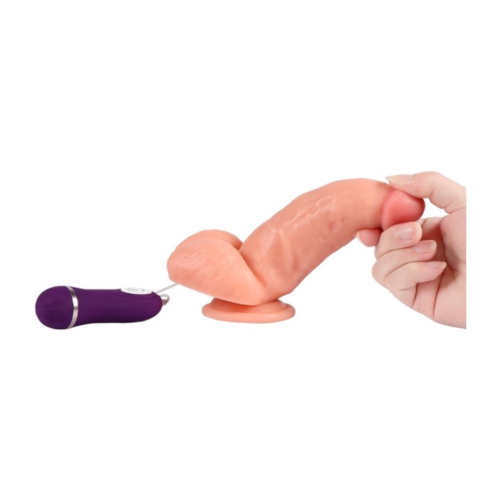 SHEQU Remote-controlled vibrating dildo SOLDIER 16 CM