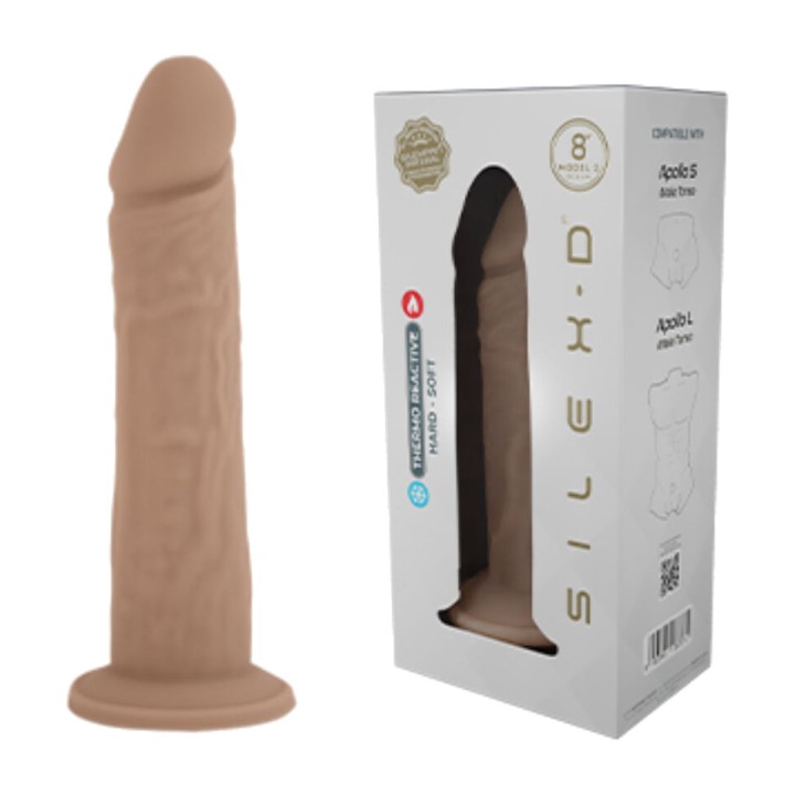 SILEXD Pene realistico in silicone liquido modello 8 20,6 CM