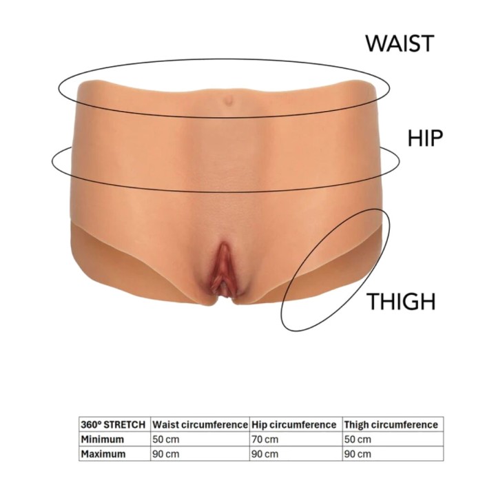 HIDDEN DESIRE Medium-rise brief with open vagina and anus