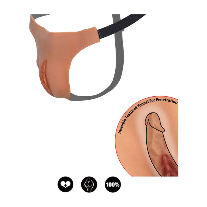 HIDDEN DESIRE Tanga avec vagin ouvrable ajustable ALTER EGO