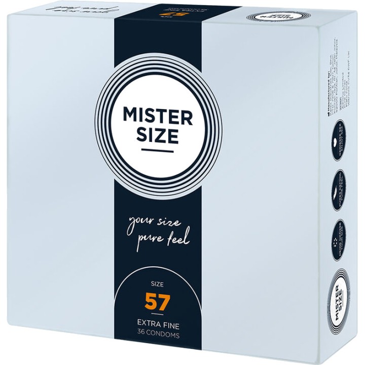 MISTER SIZE Tilpassede kondomer 57 MM 36 UDS D-242286