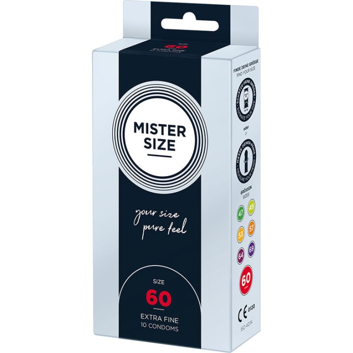 MISTER SIZE Tilpassede kondomer 60 MM 10 UDS D-242280