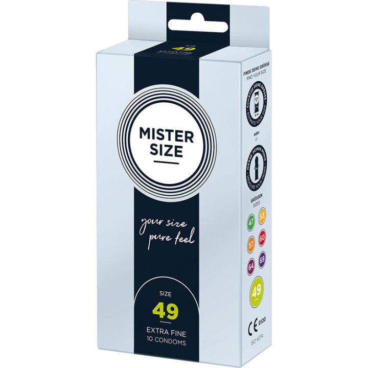 MISTER SIZE Tilpassede kondomer 49 MM 10 UDS D-242277