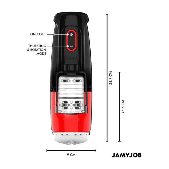 JAMYJOB Automatisk vaginal stimulator med 10(rotation og