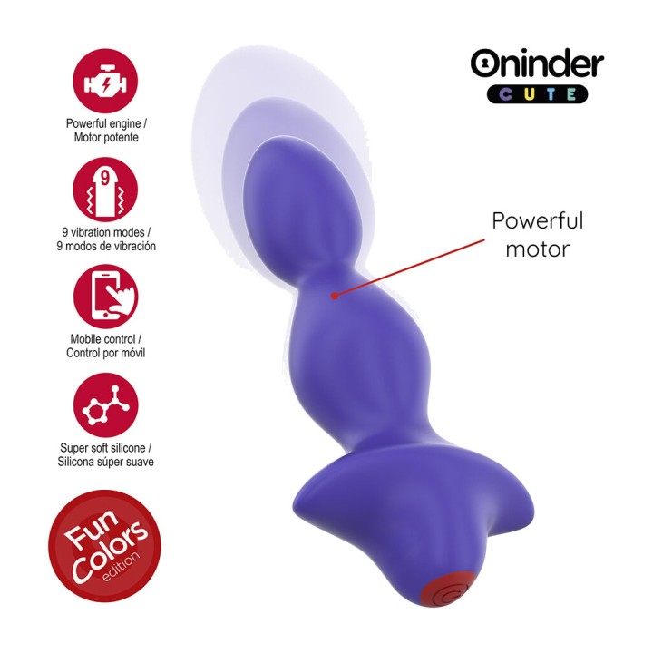ONINDER Analní vibrátor dilatátor s aplikací CUTE LOVE BUTT