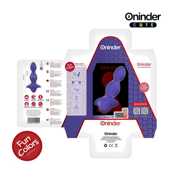 ONINDER Plug anal vibrant avec application CUTE LOVE BUTT