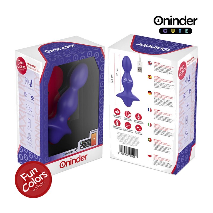 ONINDER Plug anal vibrant avec application CUTE LOVE BUTT