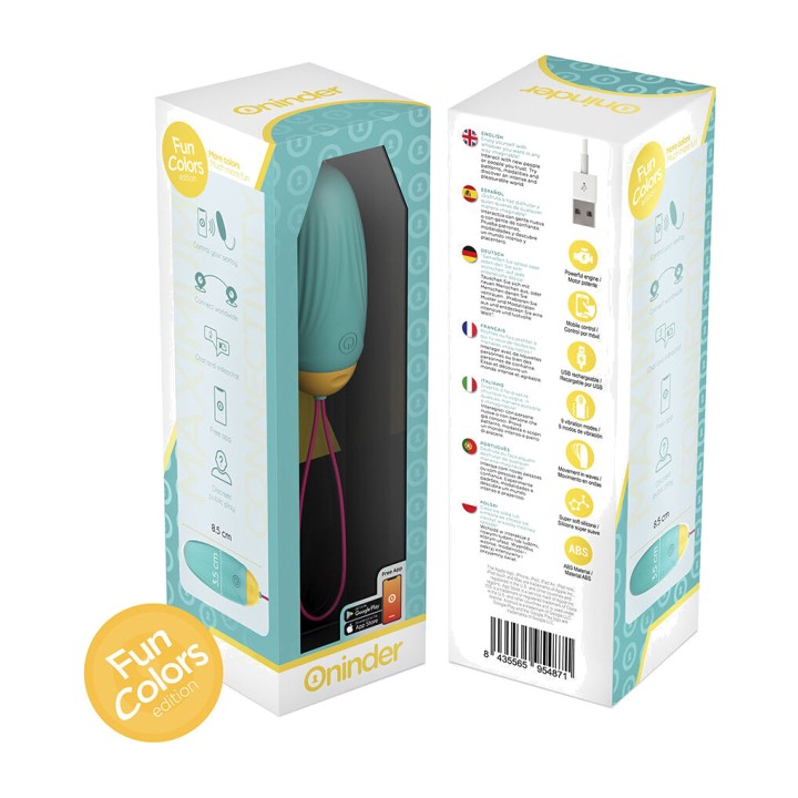 ONINDER Vibro di silicone con gemme rotative e app CUTE LOVE