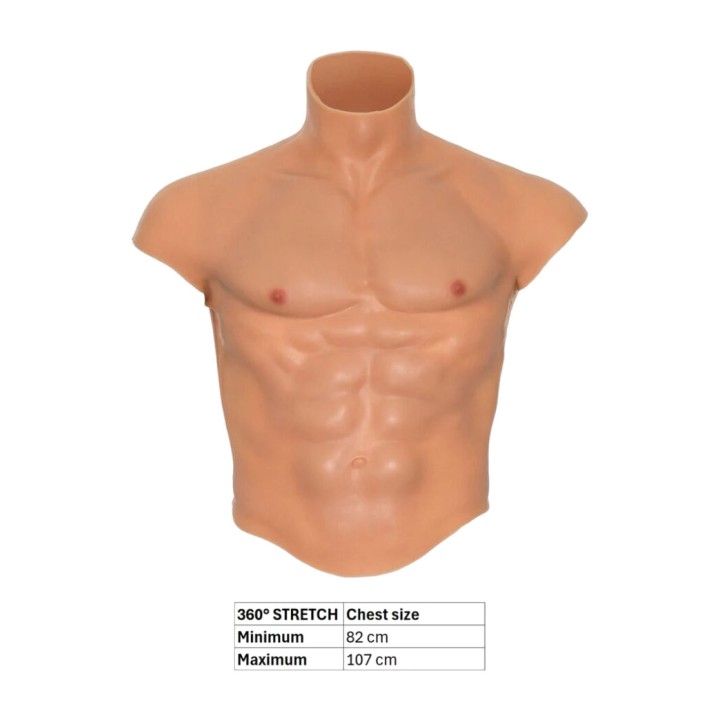 HIDDEN DESIRE Silicone torso men's shirt with abs ALTER EGO